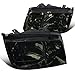 Spec-D Tuning LH-JET99G-RS Vw Jetta Smoke Crystal Head Lights W/ Drl Fog Lamps Pair
