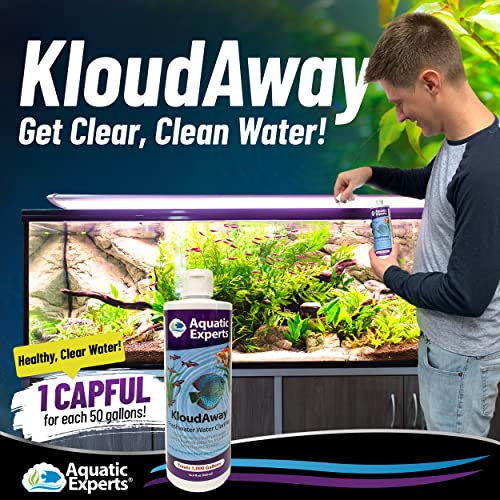 KloudAway Freshwater Aquarium Water Clarifier Clears Cloudy Water, Water Clarifier for Fish