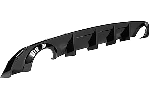 BEOC Rear Diffuser for 2015-2024 Dodge Charger GT R/T SRT Scat Daytona Models Rear Bumper Lip Splitter Valance (Non-Widebody Model) - Glossy Black Style
