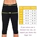 Womens Slimming Capris Pants Thermo Neoprene Sweat Sauna Body Shapers Yoga Sport Leggings Black&Yellow,L