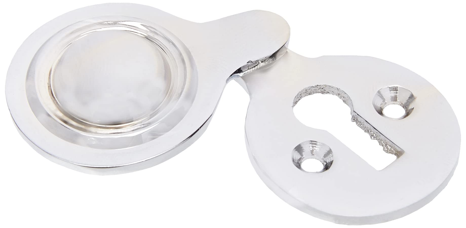 Merriway® BH01810 Victorian Covered Keyhole Escutcheon - Chrome Plated