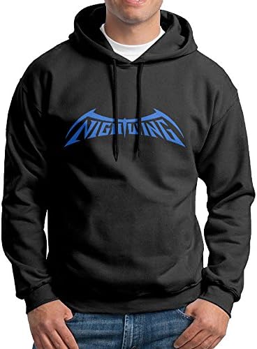 Nightwing DC Comics Logo Boys Long Sleeve Black Pullover Hoodie