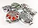 6PCs Mix Style 30mm Silver Locket Essential Oil Aromatherapy Diffuser Pendant Necklace