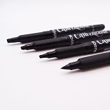 Callicreative Italic Marker Pen Set 4 Chisel Tips Black view 2