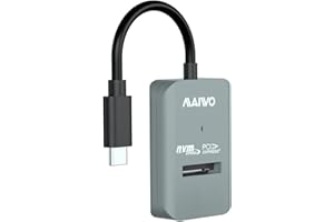 MAIWO M.2 NVMe to USB C Adapter, M.2 PCIe NVMe SSD Docking Station, USB3.2 GEN2x1 10Gbps Speed with UASP Trim, 4TB Capacity, Tool Free NVMe Enclosure Case