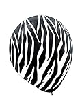 Amscan Zebra Stripes Printed Latex Balloons, 12