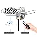 AILUKI Outdoor Amplified HDTV Antenna Digital TV Antenna 150 Miles 360° Degree Rotation HD Digital Outdoor Indoor HDTV Antenna with Remote controller
