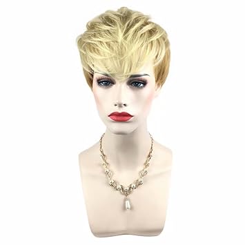 Amazon Com Kadiya Daily Use Pixie Cut Mohawk Design Short Light