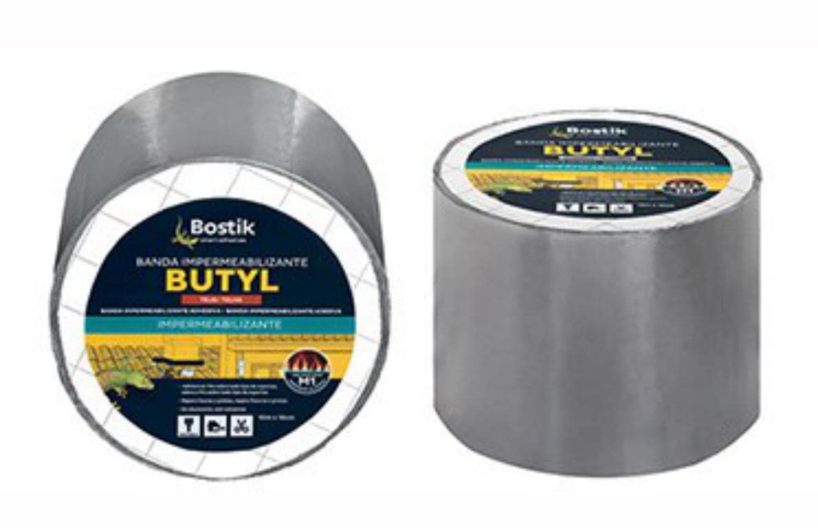 Bostik 10m x 10cm Wide Black Butyl Water Repellent Tape