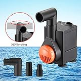 150GPH (570L/H 4.5W) Submersible Water Pump