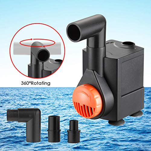 150GPH (570L/H 4.5W) Submersible Water Pump