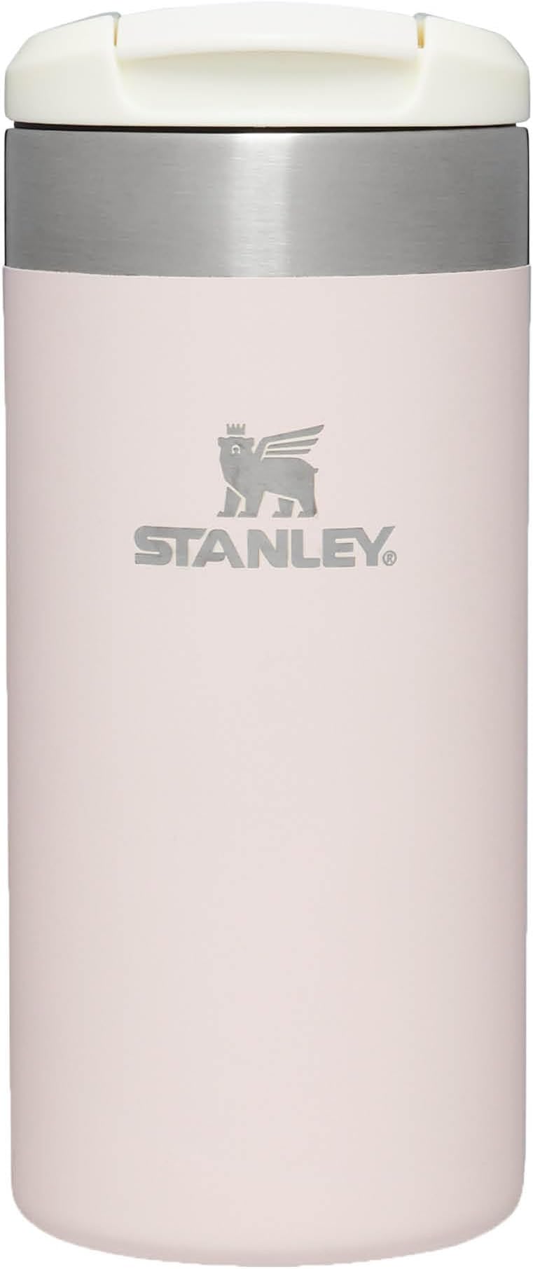 STANLEY Aerolight Transit 0.35L Travel Mug Rose Quartz 4h Hot 6h Cold