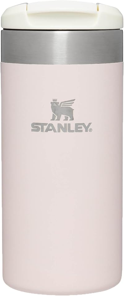 STANLEY Aerolight Transit 0.35L Travel Mug Rose Quartz 4h Hot 6h Cold