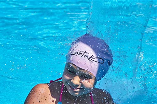 image for Lahtak Swim Caps Kids Long Hair – Swimming Cap for Girls Boys Kids T