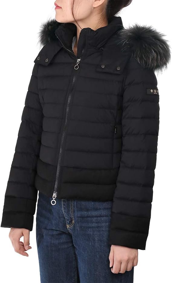 Amazon タトラス ダウンジャケット レディース Tatras Varena ヴァレナ ファー付き ナイロン ウール ショート丈 Ltkea4164 D 01 ブラック 並行輸入品 1 Xs S コート ジャケット 通販