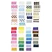 AllyDrew Decorative Washi Masking Tape Sticker Paper (54 sheets, 2pk), Solid & Fabric