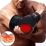 Elbow Brace for Weightlifting Compression, Comfortable and Adjustable Elbow Support for Tendonitis and Arthritis - Elbow Sleeves Reduce Tennis Elbow and Golfers Elbow Pain Relief - Pair