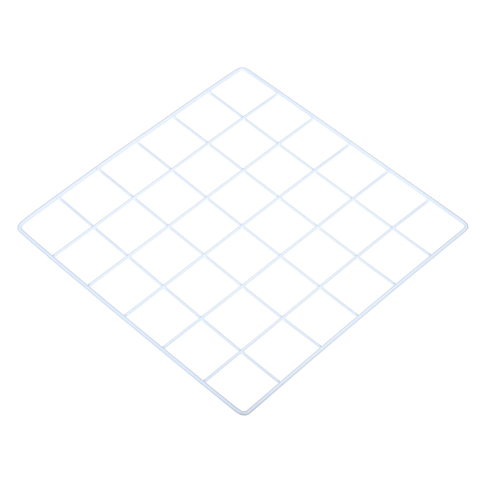 PATIKIL 12"x12" Wire Grid Panel, 1 Pack Wall Grid Decorative Panels Board Photo Pictures Display Decor Hanging Organizer for Home Office, White