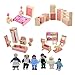 Vktech® Wooden Dollhouse Funiture Kids Child Room Set Play Toy (Bathroom)