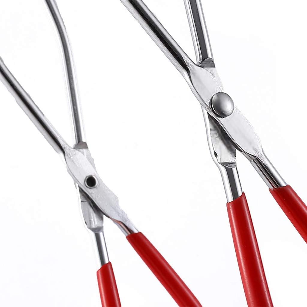 Canning Jar Lifter with Rubber Grips Long Handle Tongs Stainless Steel