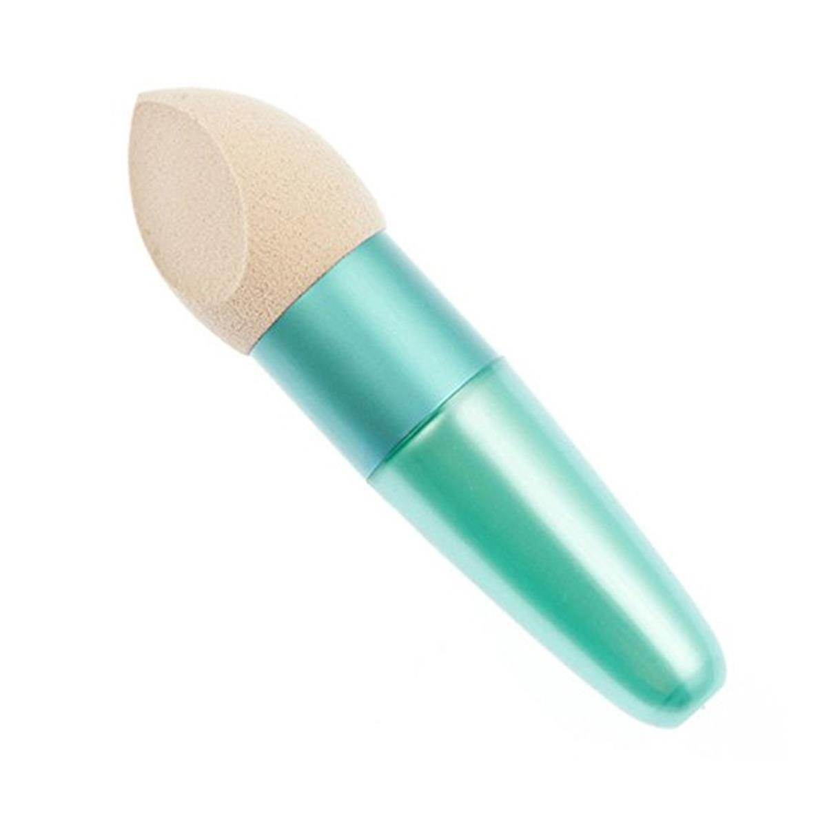 LONGQI 2Pcs/Set Powder Puff Pen Liquid Cream Foundation Concealer Bevelled Shape Sponge Brush