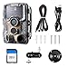 Crenova 20MP Hunting Trail Camera 32GB Card Included Updated to 47pc940nm IR LEDs and IP 66 Waterproof Game Camera 1080 P Motion Activated Night Vision Wildlife Cameras (Camouflage)