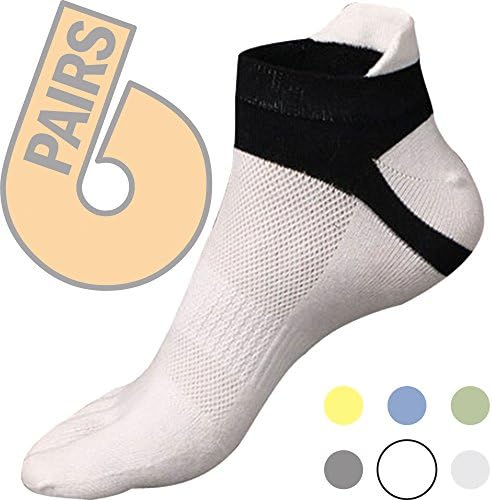 Five toe socks - toes separated comfortable socks for athletic, running, walking, yoga and casual use