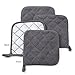 Potholders Set, 6 Pack of Heat Resistant Hot Mat Coasters Pure Cotton Kitchen Everyday Pot Holders, 7