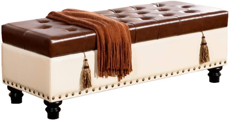 Amazon.de: Truhenbank Lange Aufbewahrung Sofa Hocker PU Imitation Leder
