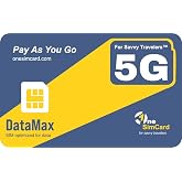 OneSimCard DataMax 5g, LTE Physical 3-in-1 SIM Card for use in 200+ Countries &amp; Territories. Mobile Data for as little as 0.003USD per MB, Low Cost Voice &amp; SMS with 1SIM VoIP