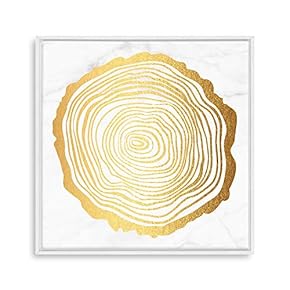 Framed Canvas Home Artwork Decoration Annual Ring Canvas Wall Art for Living Room, Bedroom - 16x16 inches