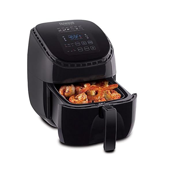 NUWAVE BRIO 3Quart Digital Air Fryer cooking package with