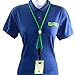 Specialist ID Heavy Duty Lanyard and Identity Stronghold 2-Card RFID Blocking Badge Holder - 2 Sided/Blocks 13.56MHz Signal - Double Sided - Secure CAC PIV TWIC Card Holder (Green)