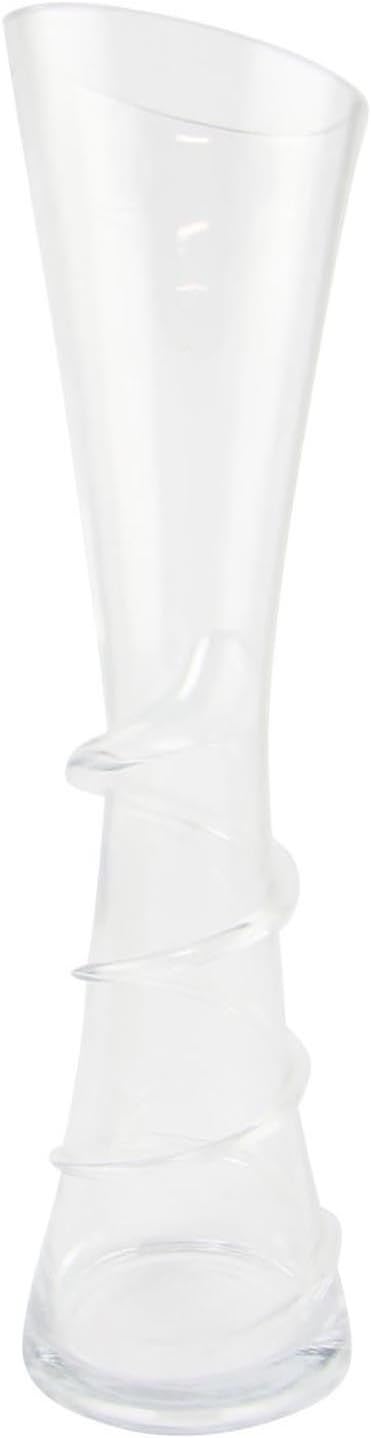 Slim Tapered Spiral Vase - Slender Modern Twist Design