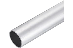 DMiotech (45mm OD x 41mm ID) 6061 Aluminum Round Tube 300mm Length Industry Metal Tubing for Machinery Frame Construction DIY Projects