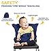 Baby High Chair Harness, Travel High Chair for Baby Toddler Feeding Eating, Portable Easy Seat with Adjustable Straps Shoulder Belt, Holds Up to 44lbs, Hand Wash Cloth Included