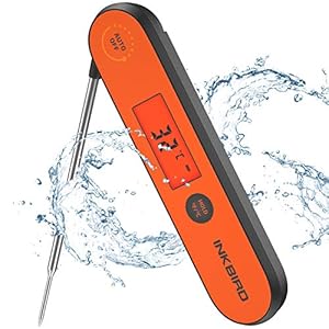 INKBIRD IHT-1P Digitale Onmiddellijk Afleesbare Vleesthermometer 3s, Waterbestendige Oplaadbare BBQ Thermometer met…