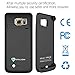 Stalion Galaxy S6 Battery Case Stamina Rechargeable Extended Charging Case (Jet Black) 3500mAh Protective Charger Cover with LED Charge Indicator Light