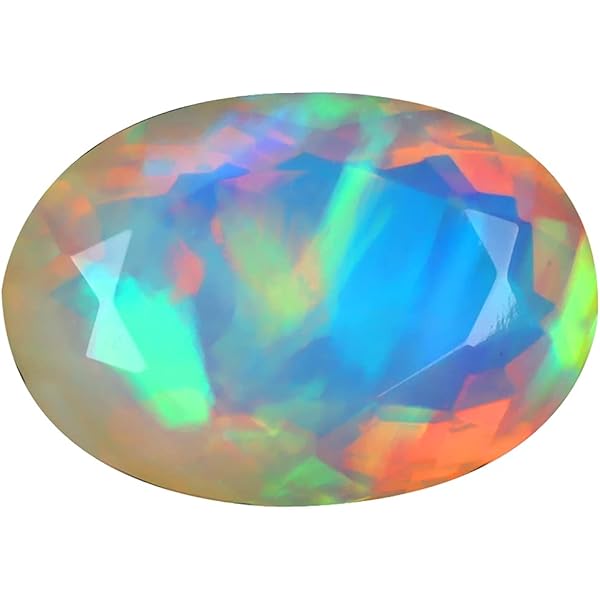 2.61 ct Oval (12 x 9 mm) Un-Heated Ethiopian Rainbow Opal Genuine