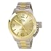 TW Steel CB52 Men's XXL Stainless Canteen Two-Tone Bracelet Band Gold Dial Two-Tone Watch