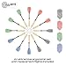 Darts - Pack of 12 Steel Tip 18g By Bullseye Sports - 4 Stylish & Fun Designs (Dartboard Stripe). Aluminum Grip Stems with Extra Flights - Perfect Christmas/Birthday Gift Set For Beginners