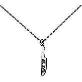 WUSUANED Scary Michael Necklace Killing Knife Jewelry Myers Killer Gift Horror Movie Fan Gift