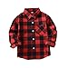 Tortor 1Bacha Kid Girl Boy Long Sleeve Button Down Plaid Flannel Shirt