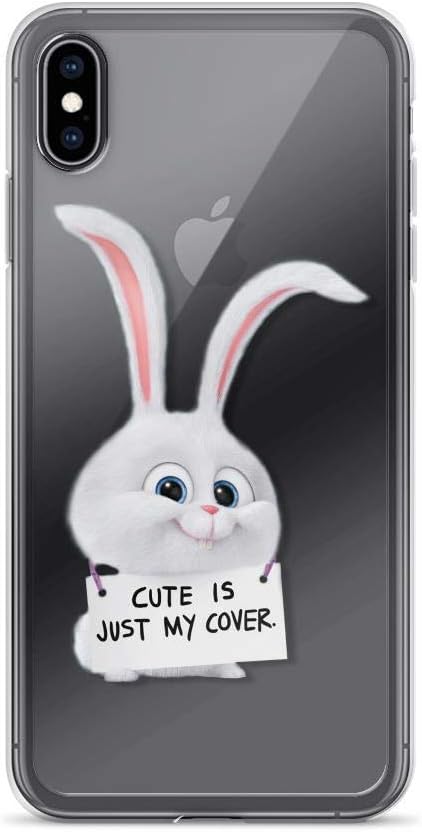 Amazon Iphone Xs Max ピュアクリアケースカバー Cute Is Just My Cover スノーボール バニー ウサギ ペットたちの秘密の生活 ケース カバー 通販