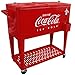 Leigh Country CP 98126 80 Quart Coca-Cola Cooler with Grated Tray, Red