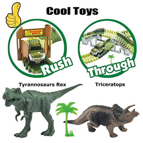 3 Dinosaur+Jurassic+Flexible+Playset+Toddler