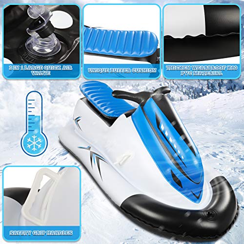 Snow Sled, Giant Snow Tube for Sledding Heavy Duty Inflatable Sled