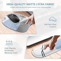 Anyshock Desk Matt, Gaming Mouse Pad with Wrist
