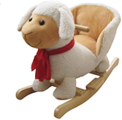 Rocking Horse Co Plush Lamb Animal Rocker w/ Sound Effects - NEW WJ-630