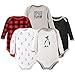 Hudson Baby Unisex Baby Cotton Long-sleeve Bodysuits, Penguin, 6-9 Months US
